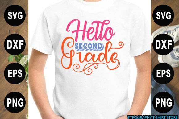 Back to School Graphics: Hello Sec T-Shirt Designs