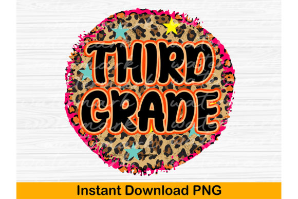 Back to School, Third Grade Sublimation Graphics for Crafts