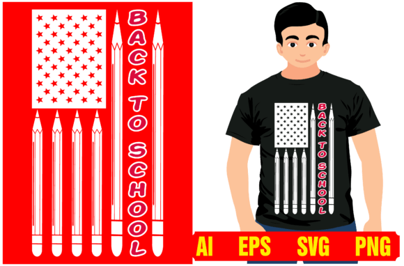 Back to School with American Flag Shirt Graphics