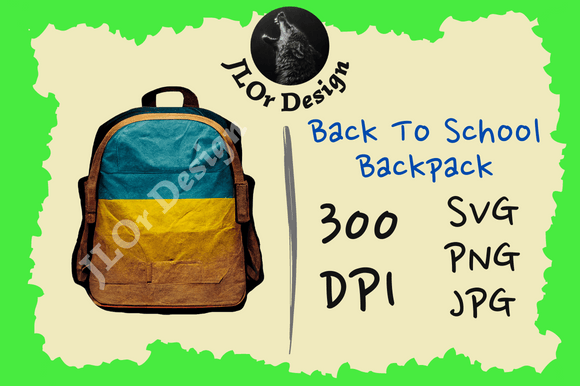 Blue Yellow Backpack – Back to School