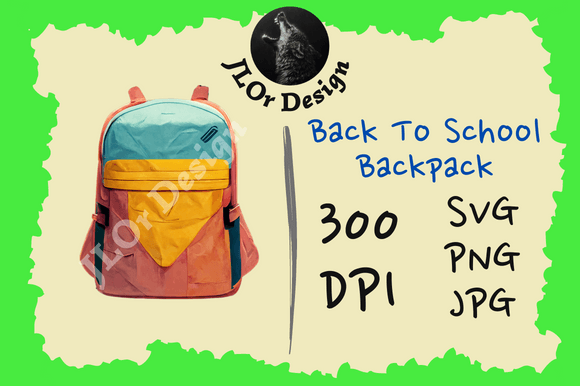 Pink Yellow Backpack – Back to School