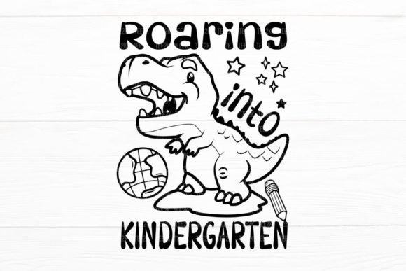 Roaring into Kindergarten Back to School Graphics & Crafts