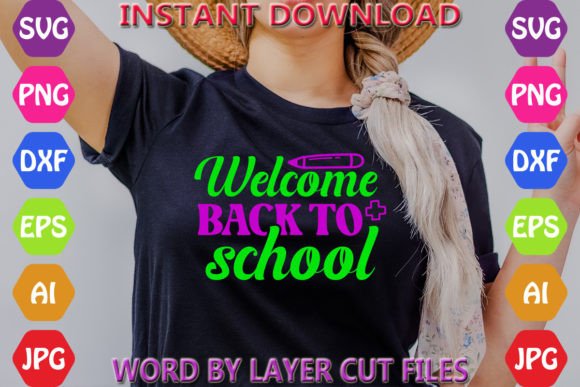 Welcome Back to School Graphics & T-Shirt Designs